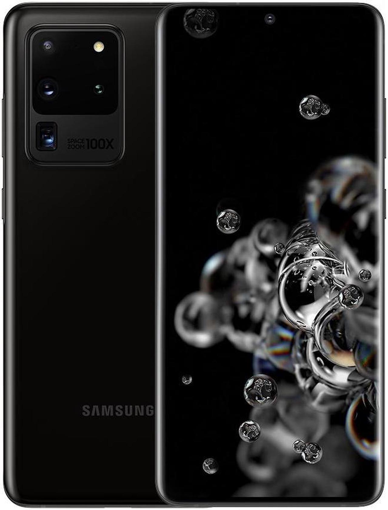 Main image of Samsung Galaxy S20 Ultra 5G 128GB 12GB RAM | SM-G988U | ONLY SUPPORT AT&T and T-MOBILE NETWORK CARRIERS | Cosmic Black