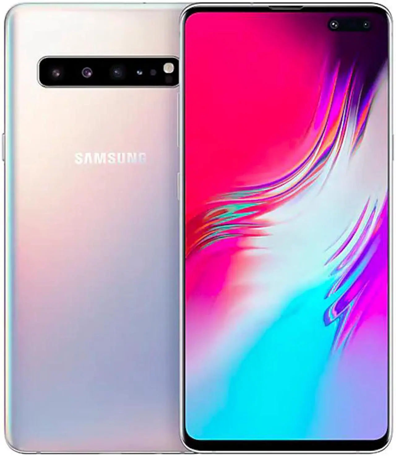Main image of Samsung Galaxy S10 5G 256GB 8GB RAM 6.7" G977N Unlocked US Compatible GSM Only - Crown Sliver