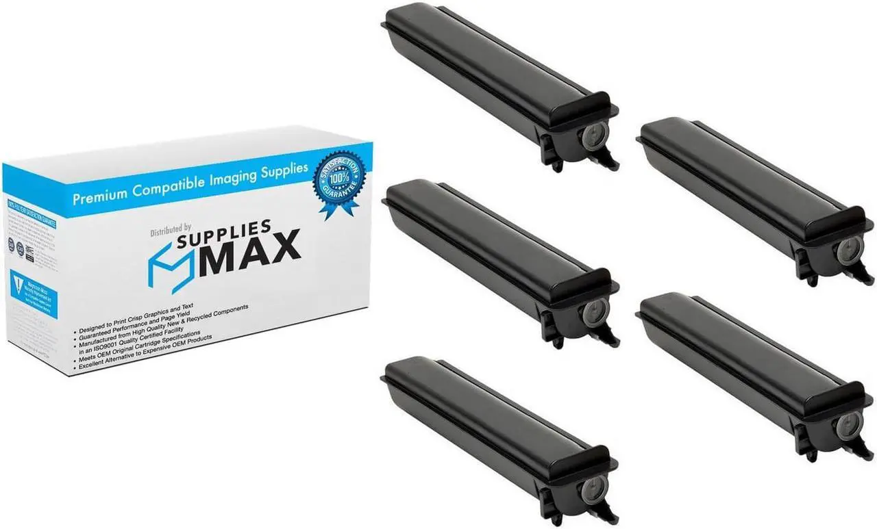 Main image of SuppliesMAX Compatible Replacement for Toshiba e-STUDIO 207L/257/307/307G/357/457/507/507G Toner Cartridge (5/PK-36600 Page Yield) (6AK00000269_5PK)