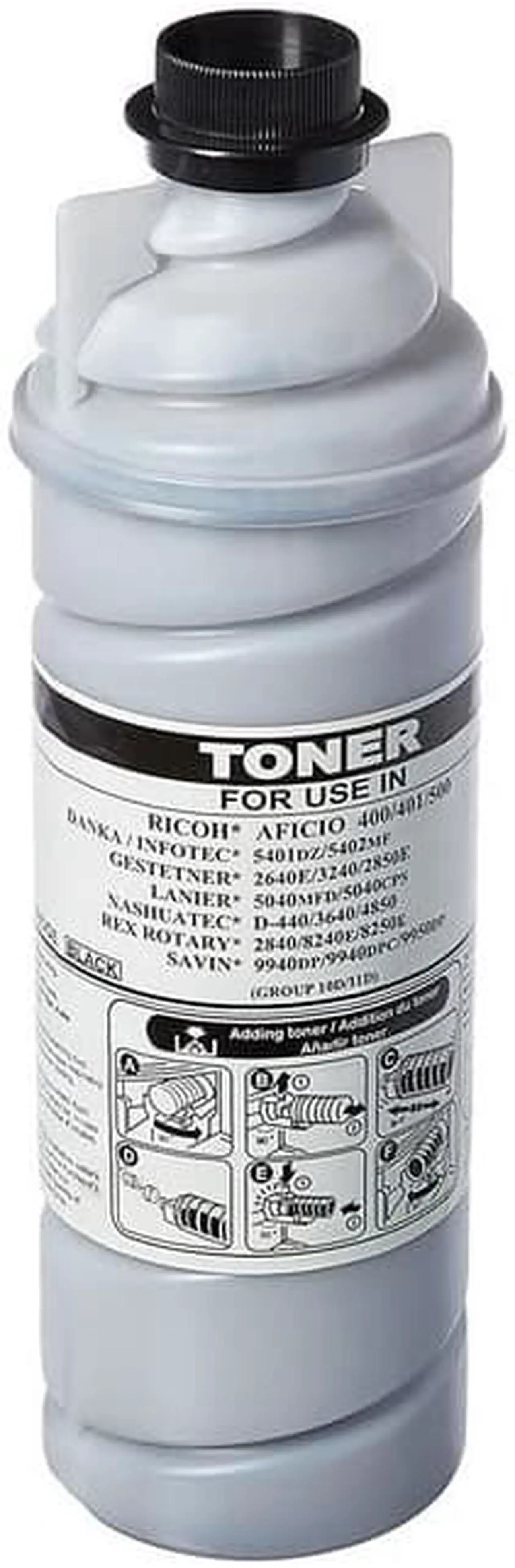 Alt view image 2 of 7 - SuppliesMAX Compatible Replacement for Ricoh Aficio 400/401/500 Toner Cartridge (700 Grams-20000 Page Yield) (TYPE 11D) (885144)