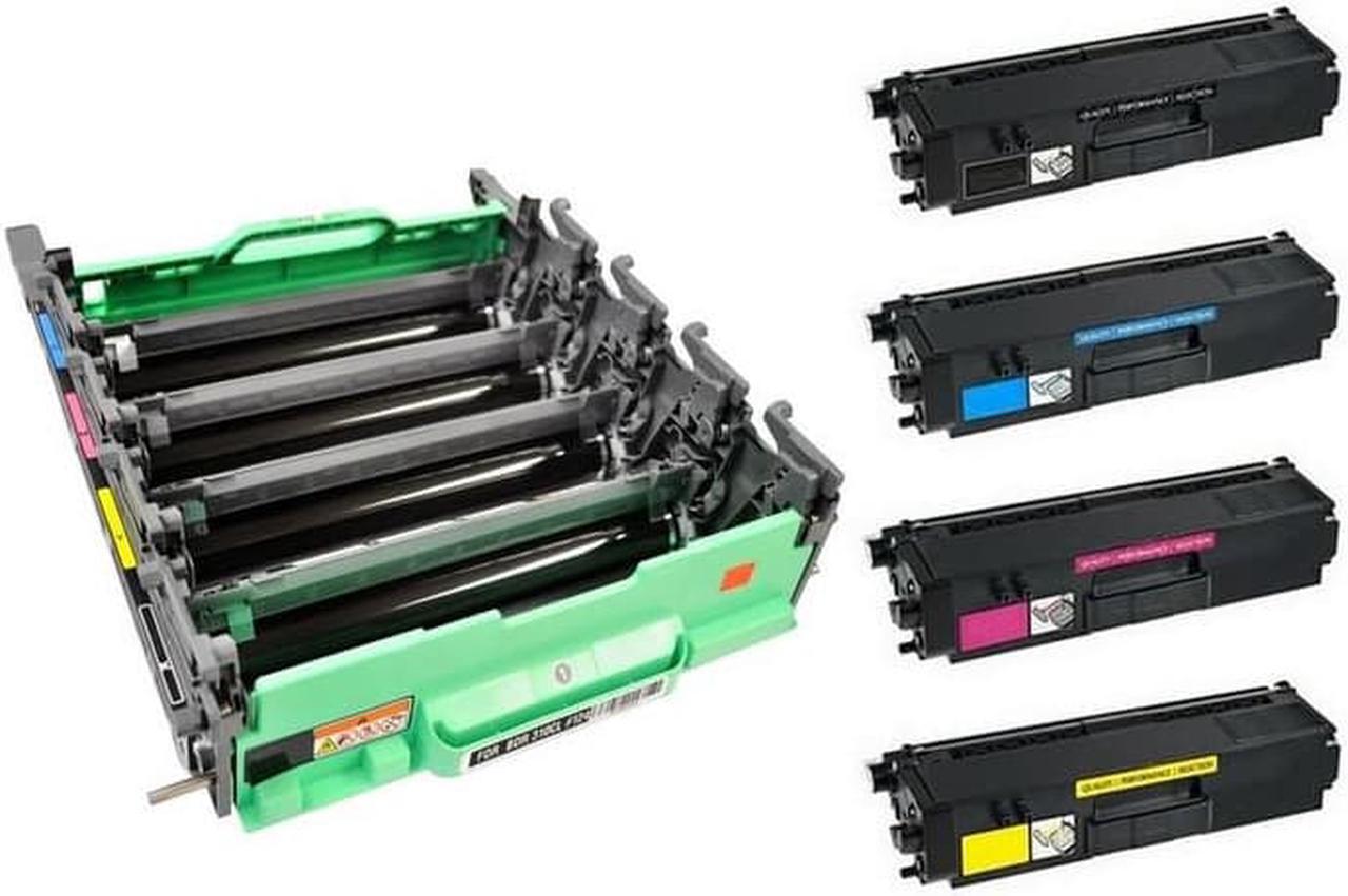 Alt view image 2 of 7 - SuppliesMAX Compatible Replacement for Brother DCP-9050/9270/HL-4140/4570/MFC-9460/9560/9970C Drum/Toner Value Combo Pack (1-Drum Unit/4-Toners) (DR-310CL_1PK_TN-310BCMYVB)