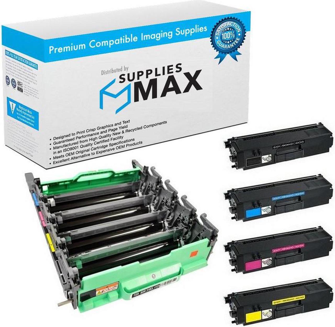 Main image of SuppliesMAX Compatible Replacement for Brother DCP-9050/9270/HL-4140/4570/MFC-9460/9560/9970C Drum/Toner Value Combo Pack (1-Drum Unit/4-Toners) (DR-310CL_1PK_TN-310BCMYVB)