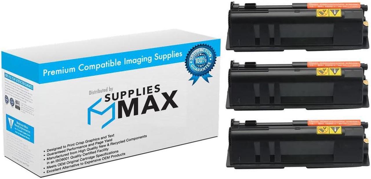 Main image of SuppliesMAX Compatible Replacement for Kyocera Mita FS-1030D/FS-1030DN Toner Cartridge (3/PK-7200 Page Yield) (TK-120_3PK)