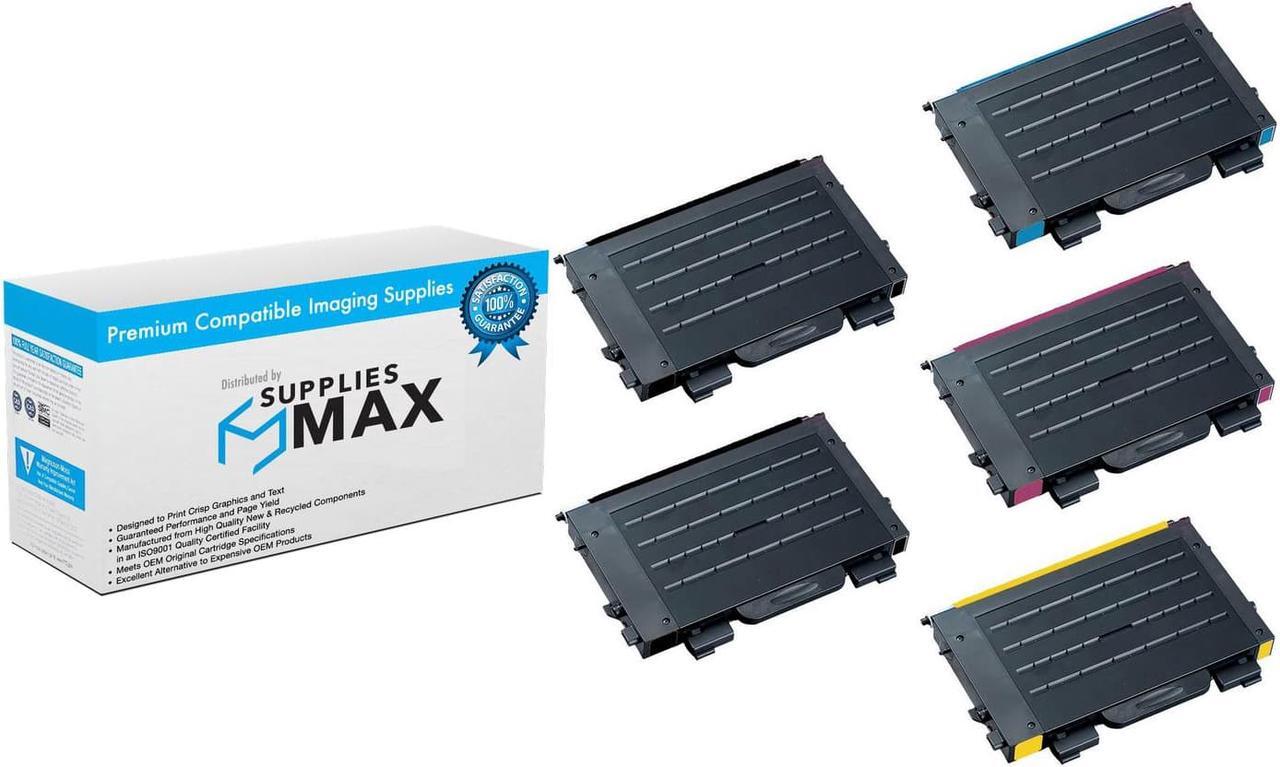 Main image of SuppliesMAX Compatible Replacement for Samsung CLP-500/CLP-500N/CLP-550/CLP-550N Toner Cartridge Combo Pack (2-BK/1-C/M/Y) (CLT-5002B1CMY)