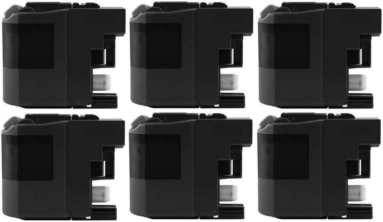 Alt view image 2 of 7 - SuppliesMAX Compatible Replacement for Brother MFC-J5320DW/J5520DW/J5620DW/J5625DW/J5720DW Black Extra High Yield Inkjet (6/PK-2400 Page Yield) (LC-209BK_6PK)