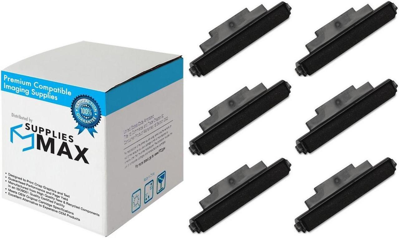 Main image of SuppliesMAX Compatible Replacement for Porelon PR-72 Black Calculator Ink Rollers (6/PK) - Replacement to Seiko IR-72