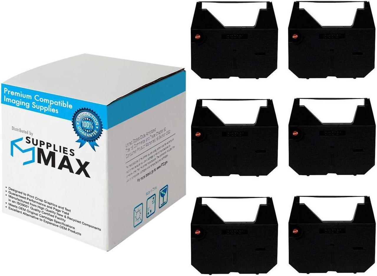 Main image of SuppliesMAX Compatible Replacement for Memorex 3205-0942 Black Typewriter Correctable Ribbons (6/PK) - Replacement to Brother 1230 / Brother 1030