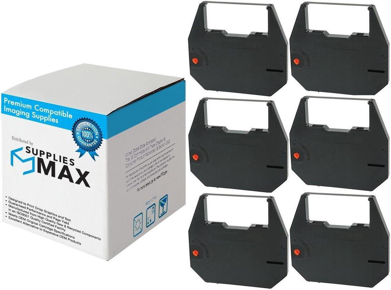 Main image of SuppliesMAX Compatible Replacement for Royal Alpha 600/Alpha 600P/Satellite 40/Satellite 80 Black Typewriter Correctable Ribbons (6/PK) (911250)
