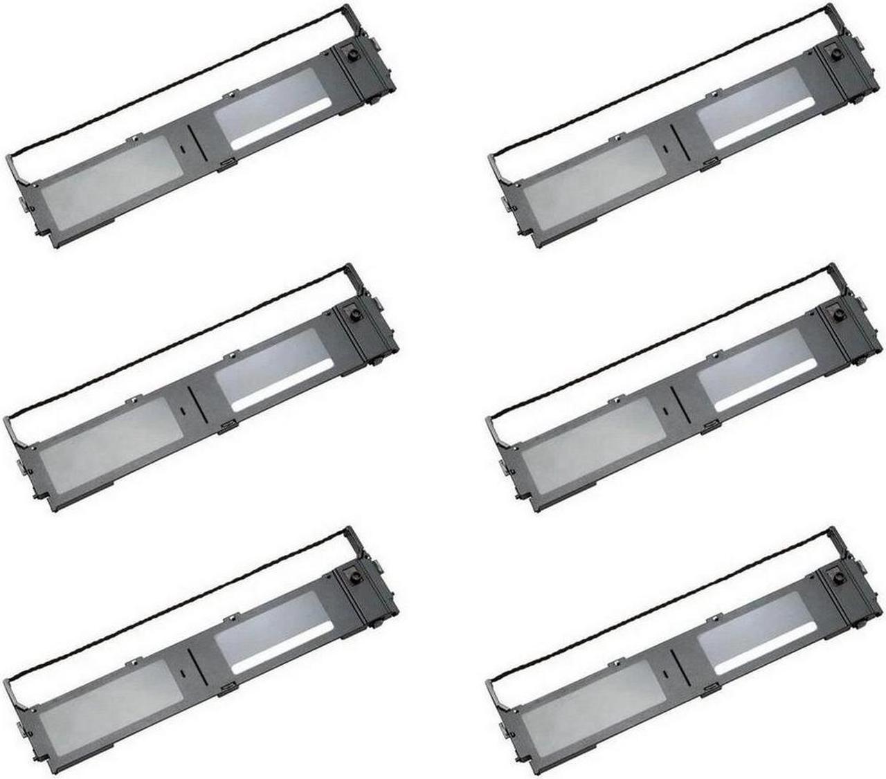 Alt view image 2 of 7 - SuppliesMAX Compatible Replacement for Fujitsu DL-2400/DL-2600/DL-4400/DL-5600/DL-5800 Black Printer Ribbons (6/PK) (FUU011080)