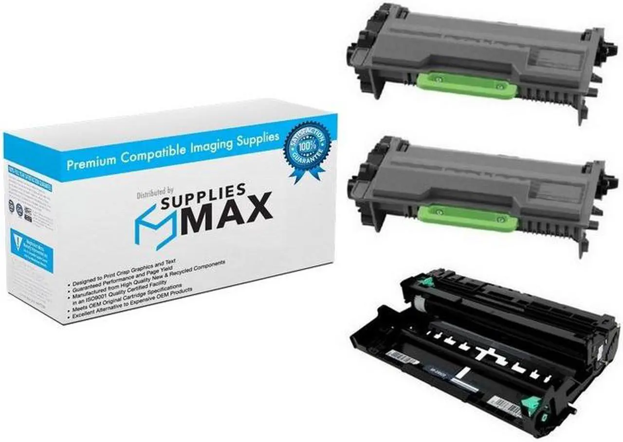 Main image of SuppliesMAX Compatible Replacement for Brother HL-L6200/6300/6400/MFC-L6700/6800/6900 Drum/Toner Value Combo Pack (1-Drum Unit/2-Toners) (DR-3400/2-TN-3512VB)