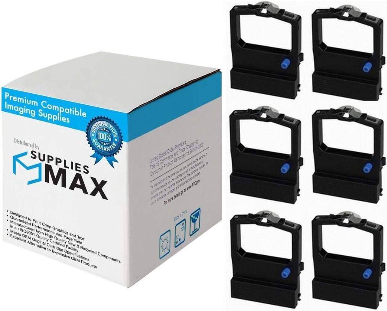 Main image of SuppliesMAX Compatible Replacement for Okidata MICROLINE 520/521/590/591/ML-520/ML-521/ML-590/ML-591 Series Black Printer Ribbons (6/PK) (65210)