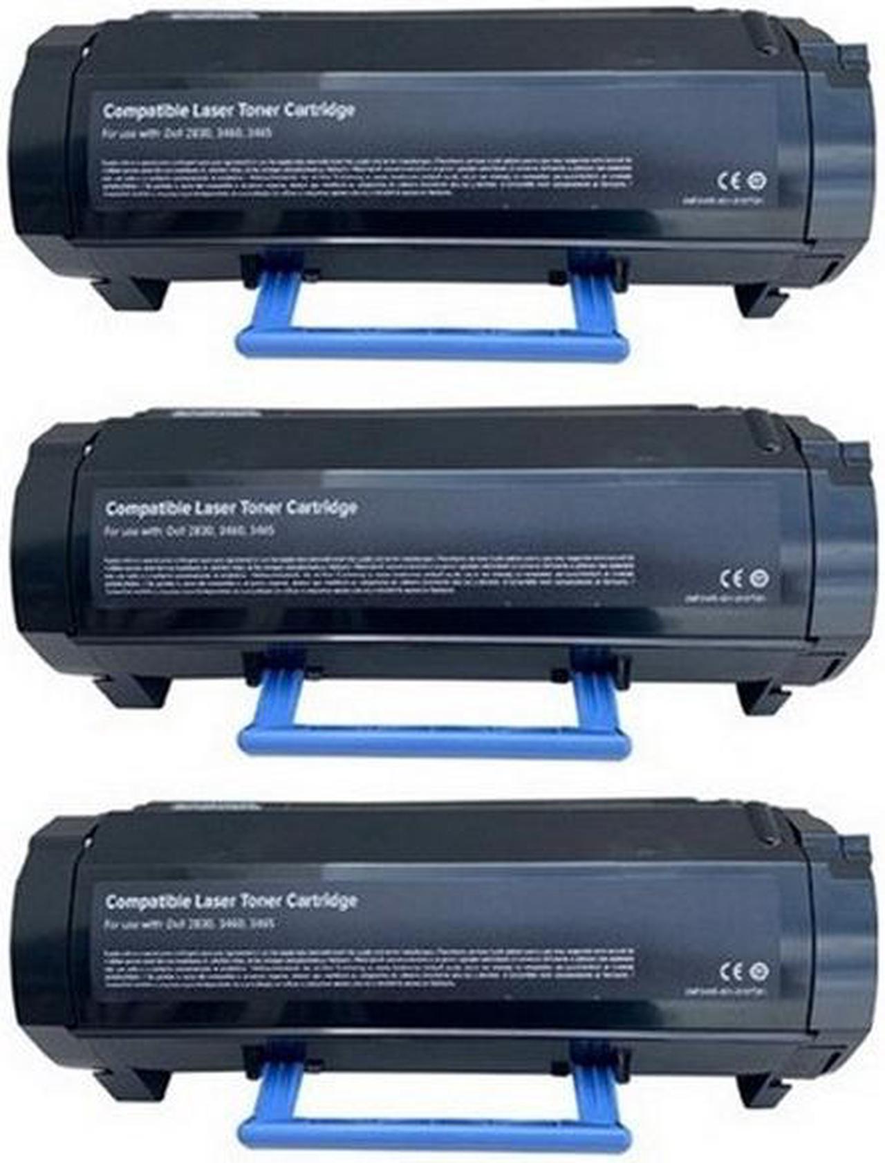 Alt view image 2 of 7 - SuppliesMAX Compatible Replacement for Dell S2830DN Black Standard Yield Toner Cartridge (3/PK-3000 Page Yield) (CH00DSY_3PK)