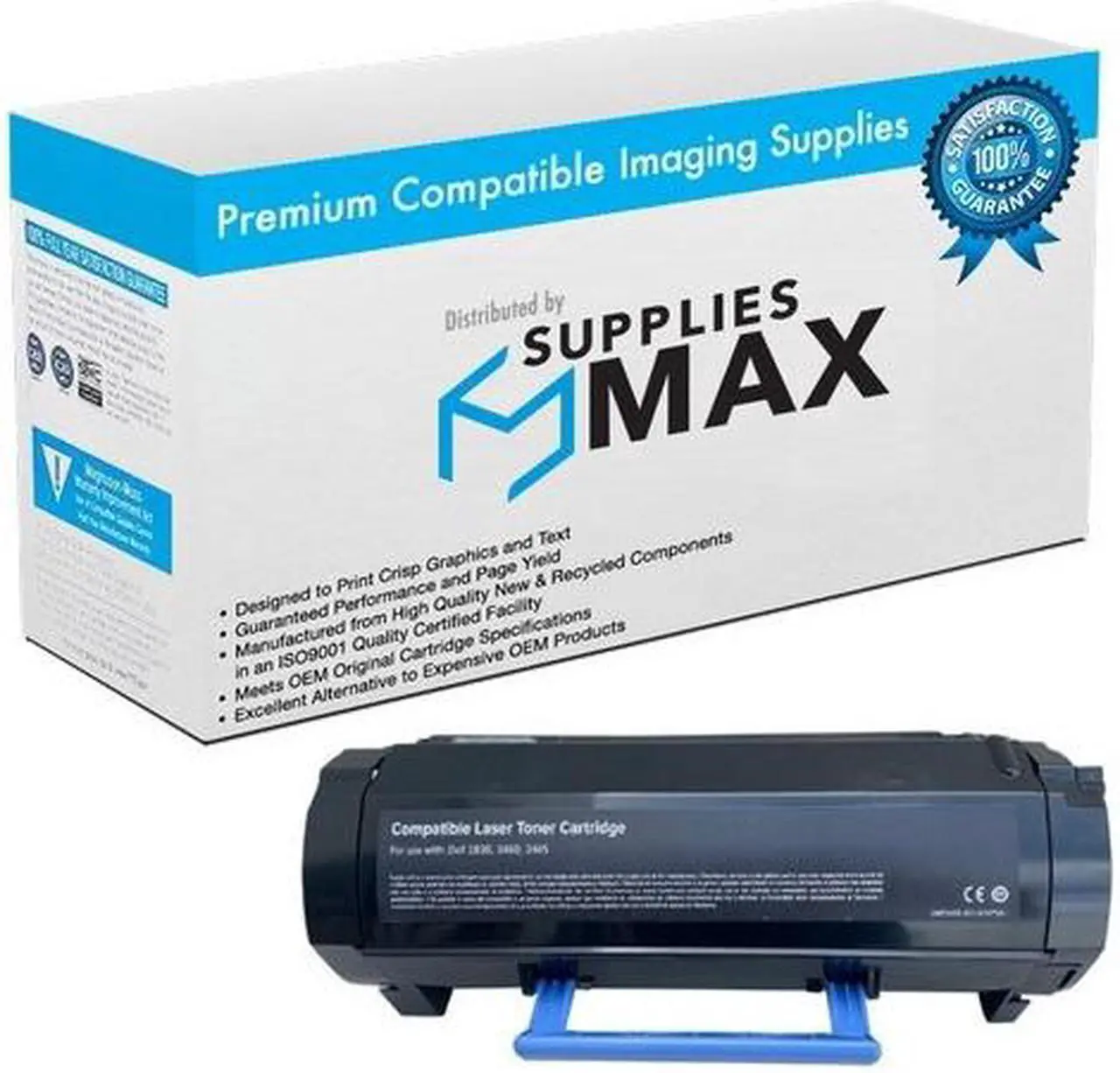 Main image of SuppliesMAX Compatible Replacement for Dell S2830DN Black Standard Yield Toner Cartridge (3000 Page Yield) (GGCTWSY)