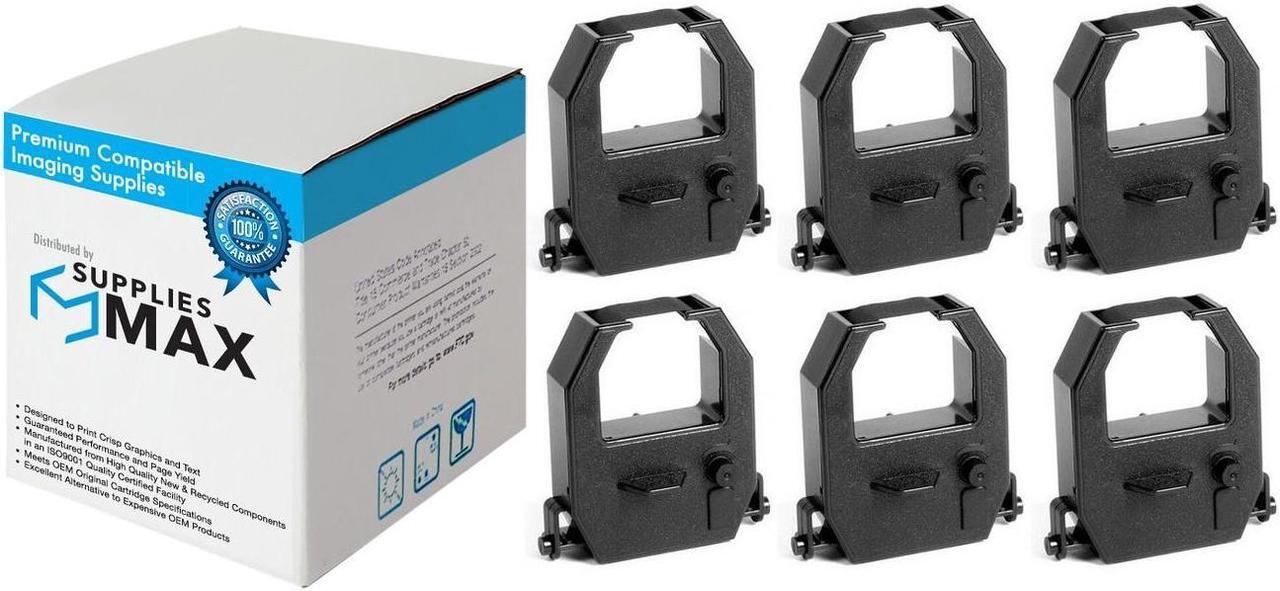 Main image of SuppliesMAX Compatible Replacement for Okidata MICROLINE 420/420N/421/421N/490/490N/491/491N/720/721/790/791 Series Black Printer Ribbons (6/PK) (OKA011020)