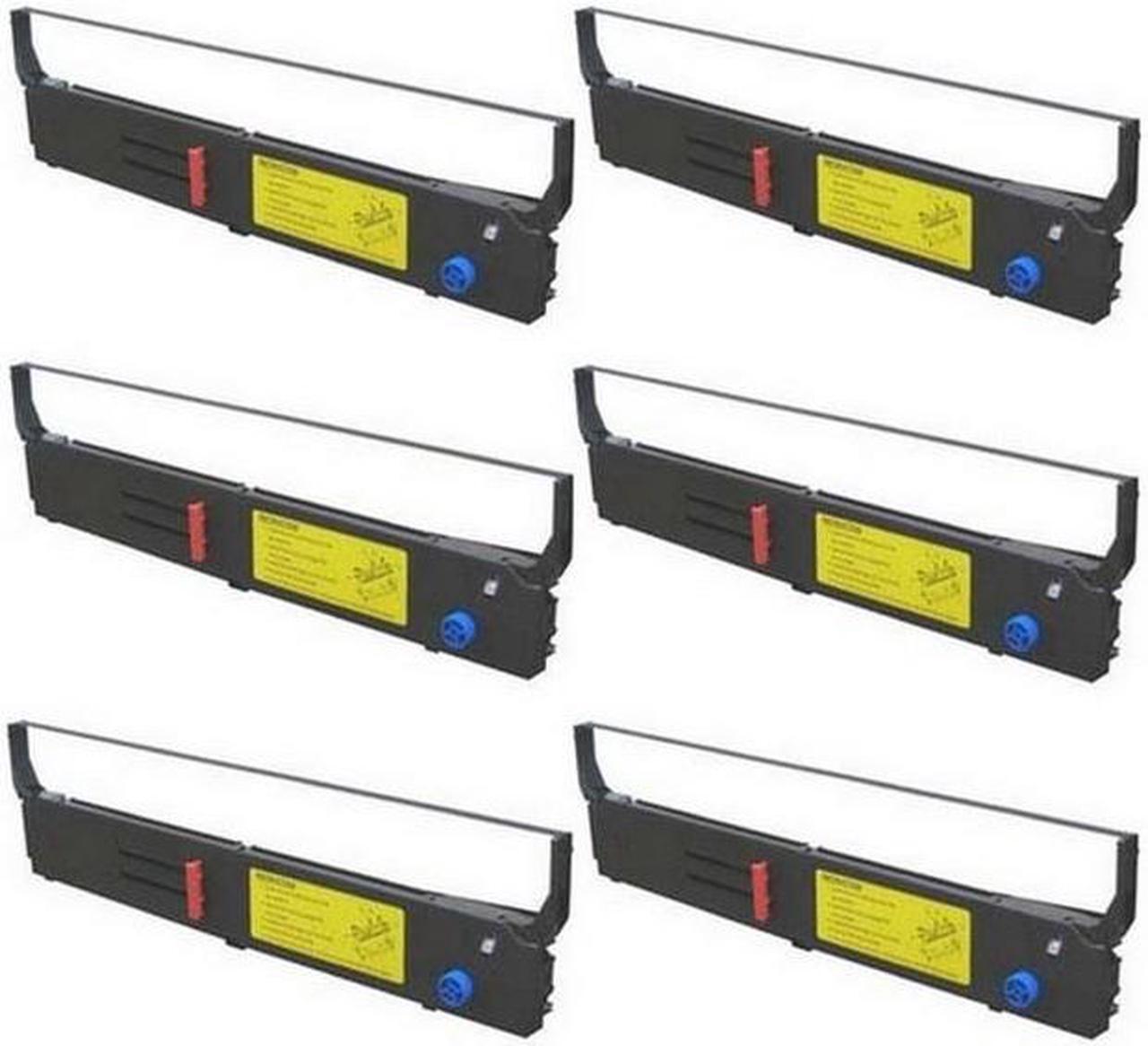 Alt view image 2 of 7 - SuppliesMAX Compatible Replacement for Okidata MICROLINE 4410/PACEMARK 4410/PACEMARK 4410N Series Black Printer Ribbons (6/PK) (87035)