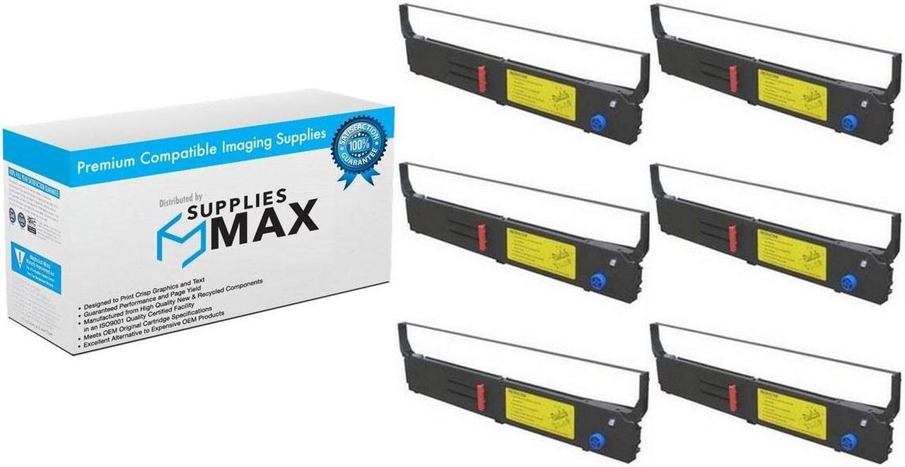 Main image of SuppliesMAX Compatible Replacement for Okidata MICROLINE 4410/PACEMARK 4410/PACEMARK 4410N Series Black Printer Ribbons (6/PK) (87035)