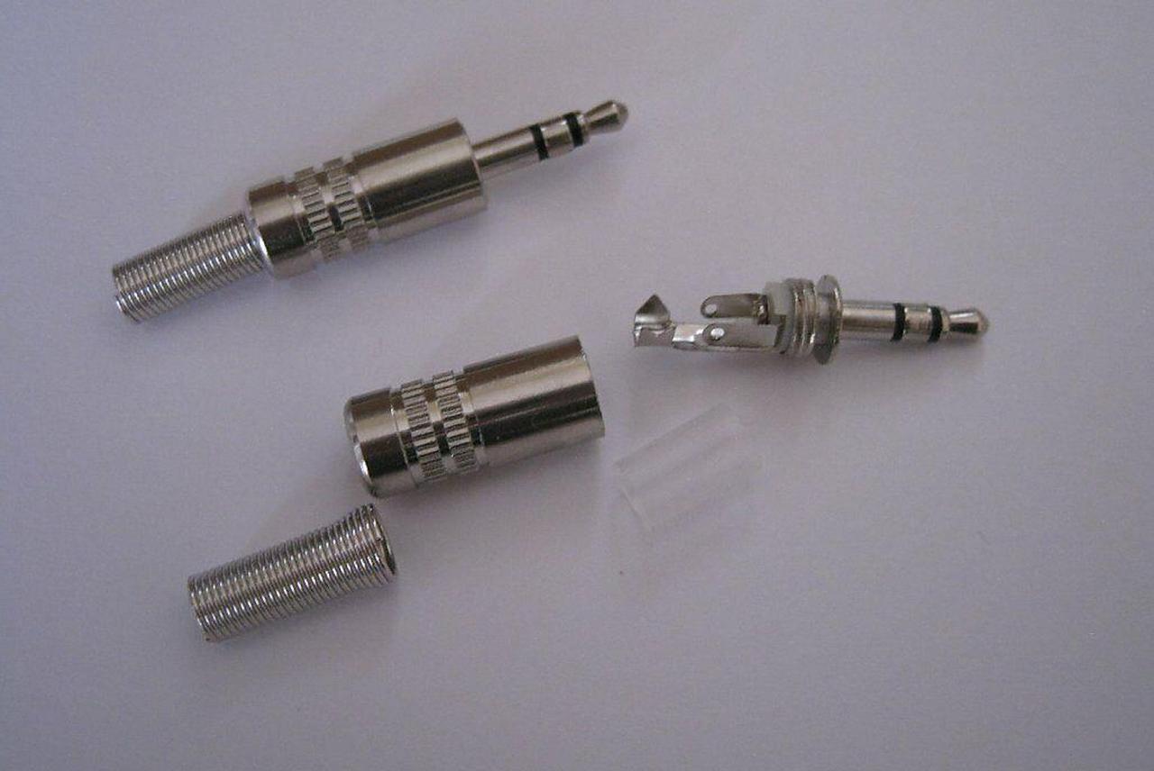 Alt view image 2 of 2 - 20 Pack - 3.5mm Stereo Metal Male Repair Headphone Solder Audio Connector Plug