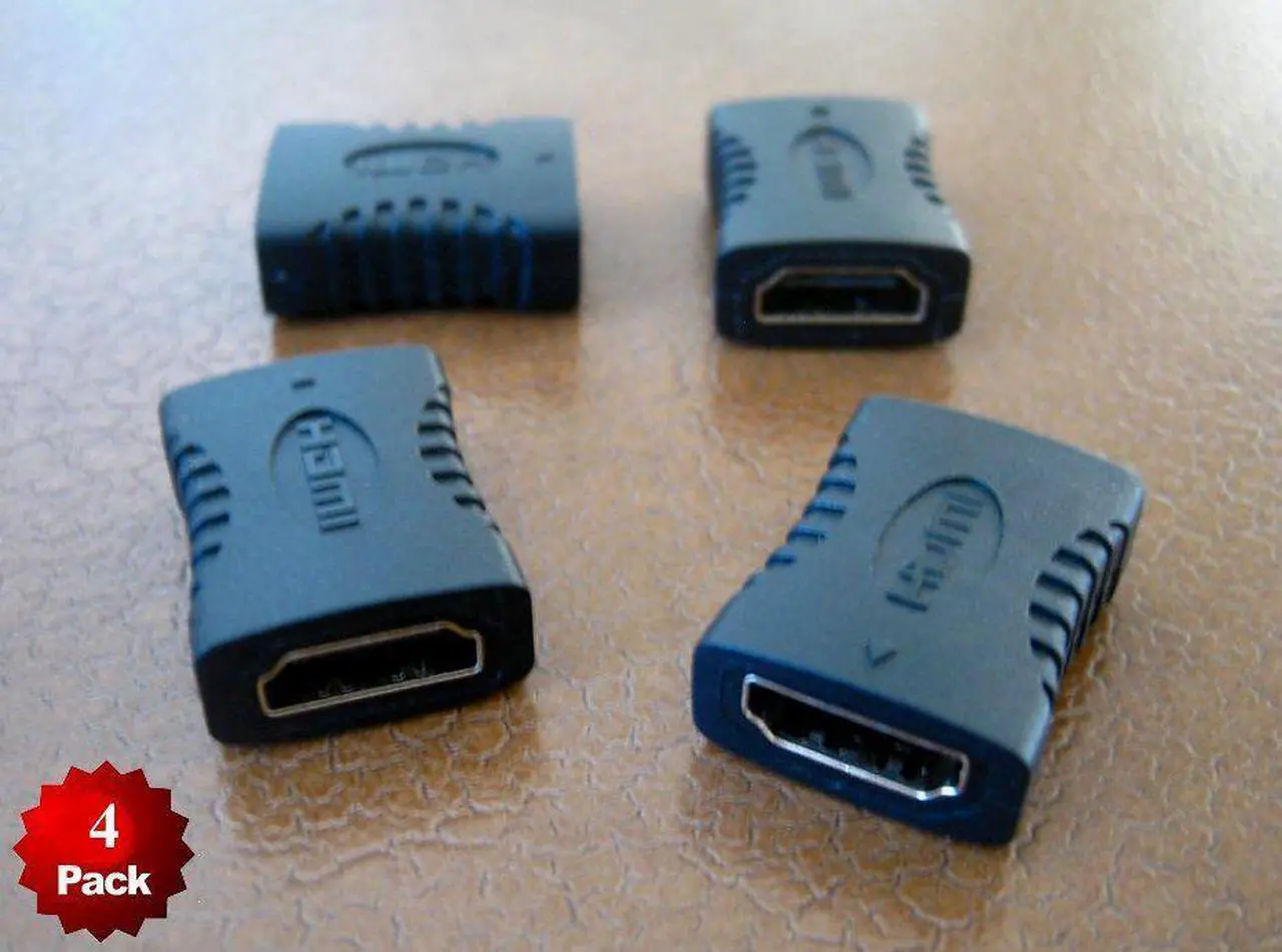 Main image of 4 x HDMI Female to Female 3D HD 1080P Coupler Coupling Joiner Extender Adapter
