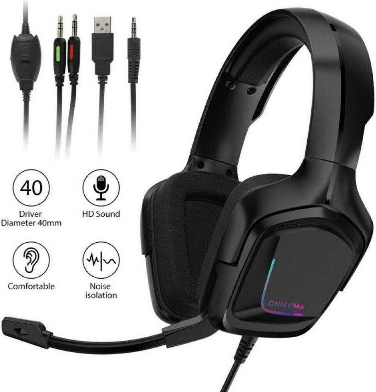 Alt view image 2 of 6 - For PC PS4 Xbox One Gaming Headset and Keyboard and Mouse Combo Backlight w/ Mic