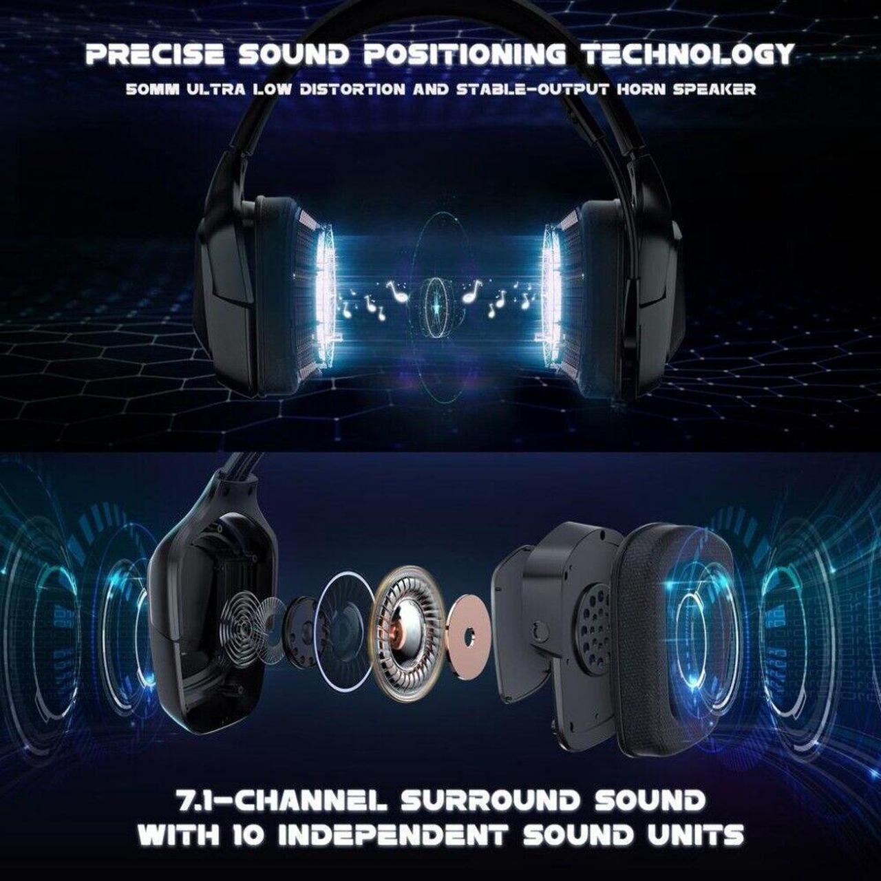 Alt view image 3 of 6 - For PC PS4 Xbox One Gaming Headset and Keyboard and Mouse Combo Backlight w/ Mic