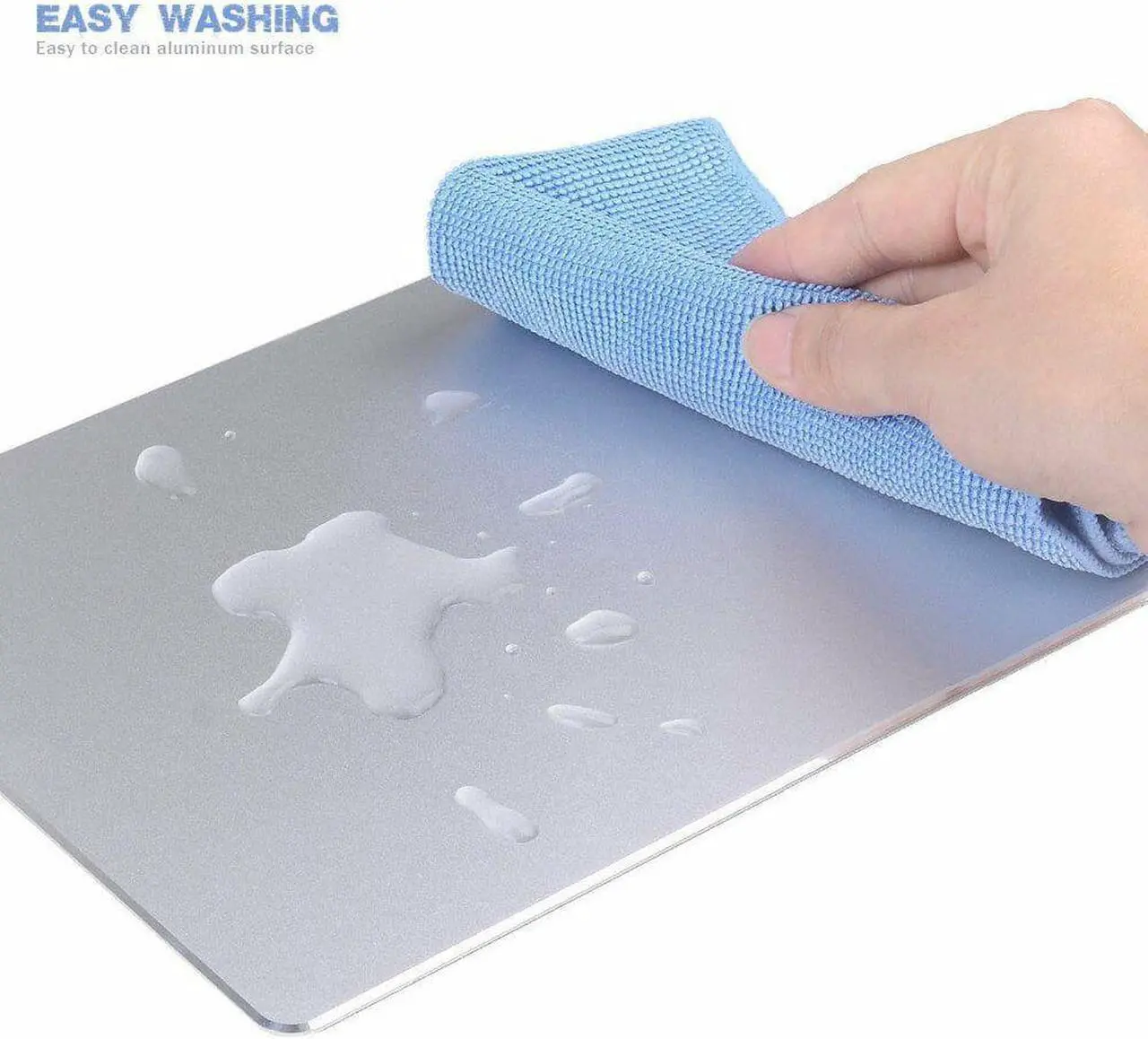 Alt view image 3 of 6 - High Quality Gaming Aluminium Metal Mouse Pad - Gold