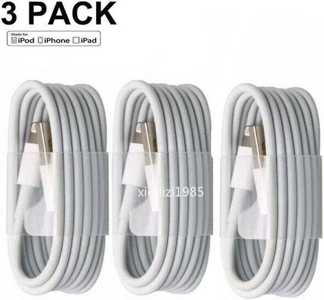 Main image of 3-PACK OEM USB Data Fast Charger Cable Cord For  iPhone 5 6 7 8 X 11 12 MAX