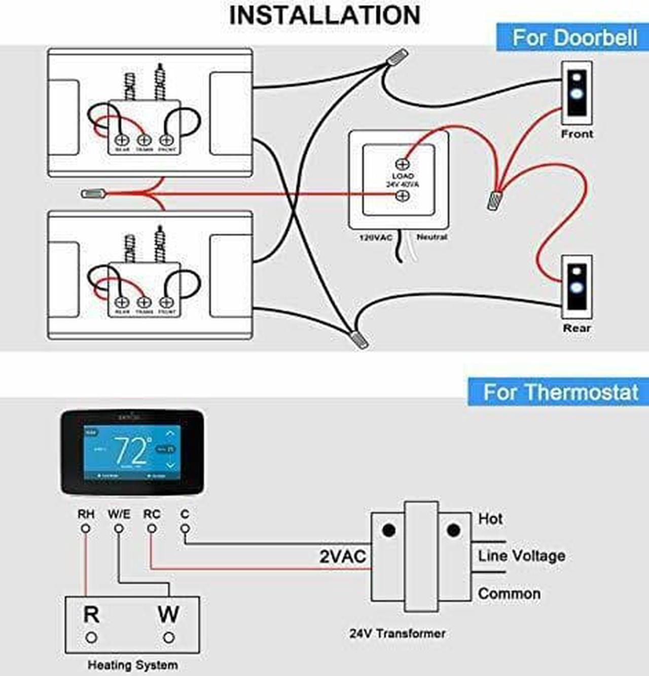 Alt view image 2 of 6 - AC 24V 1660mA 20VA Transformer Adapter AC110V to AC24V Convert with UL Certified