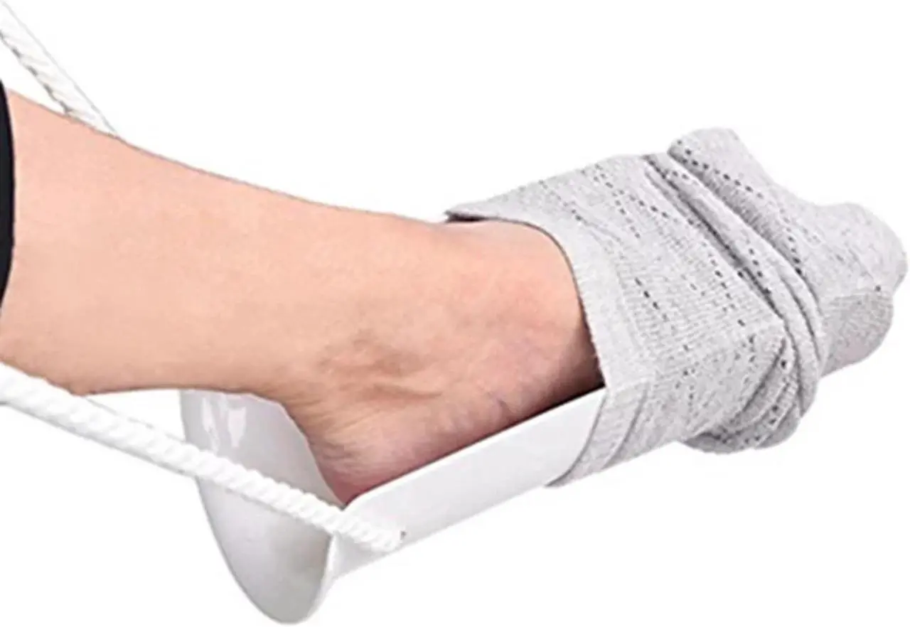 Alt view image 4 of 7 - Sock Aid Helper Easy On & Off Pulling Assist Device for Elderly Sock Aid