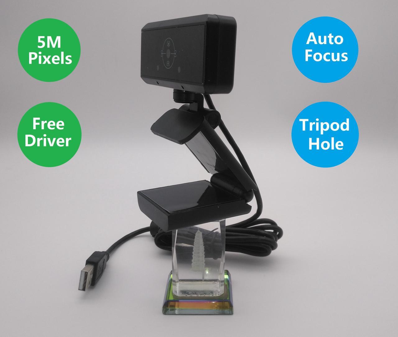 Main image of Deyowo HD Webcam M5-H187 with Microphone,1080p/30FPS Web Camera 5M Pixels, Auotofocus,Video Calling,Conferencing, Streaming, Recording,Free Driver, Desktop,Laptop,Triptop