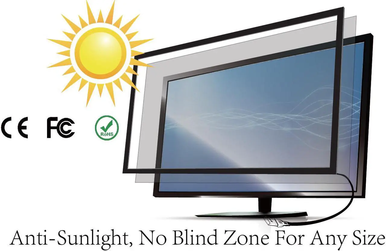 Alt view image 3 of 7 - 27 inch 10 Points Infrared Touch Screen Overlay,  Multipoint IR touch Frame , USB Free Driver, Easy Fix and Install, for Digital Signage Whiteboard Kiosks  Interactive Application