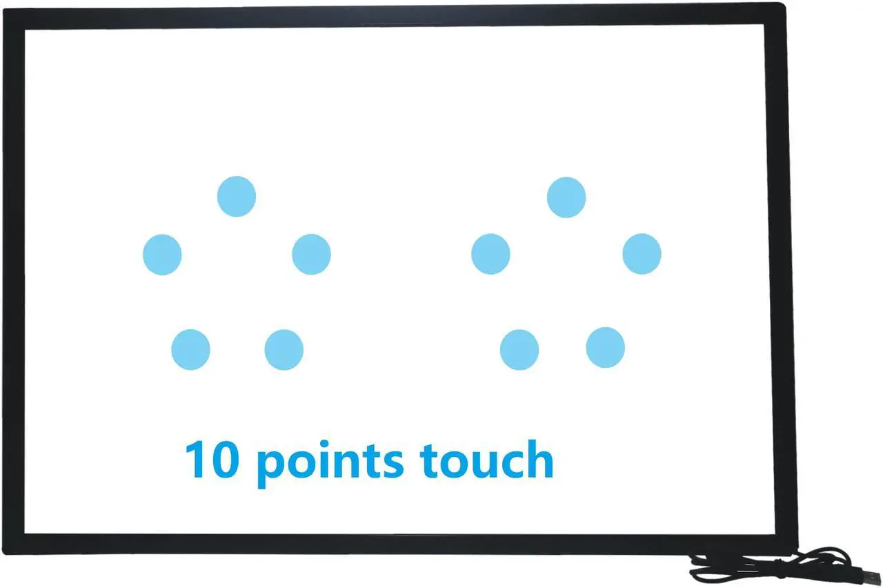 Alt view image 6 of 7 - 65 Inch 10 Points Multi-Touch Infrared Touch Overlay 65 inches IR Touch screen Panel Infrared Touch Frame USB Free Driver HID Compatible