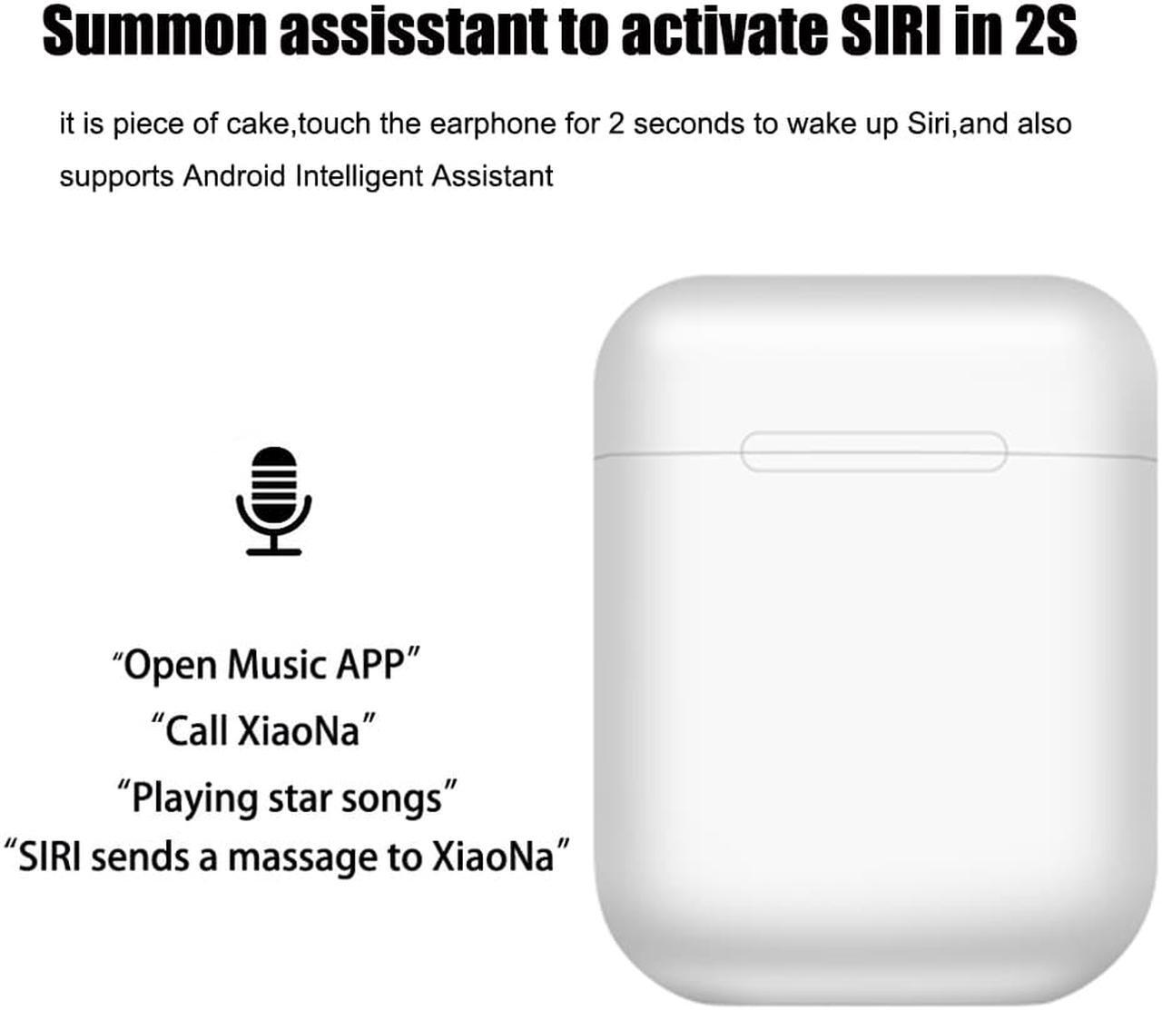 Alt view image 3 of 7 - i12 TWS Wireless Bluetooth 5.0 Touch control Earphones with 300mAh Charging Dock Automatically Pairing - Black