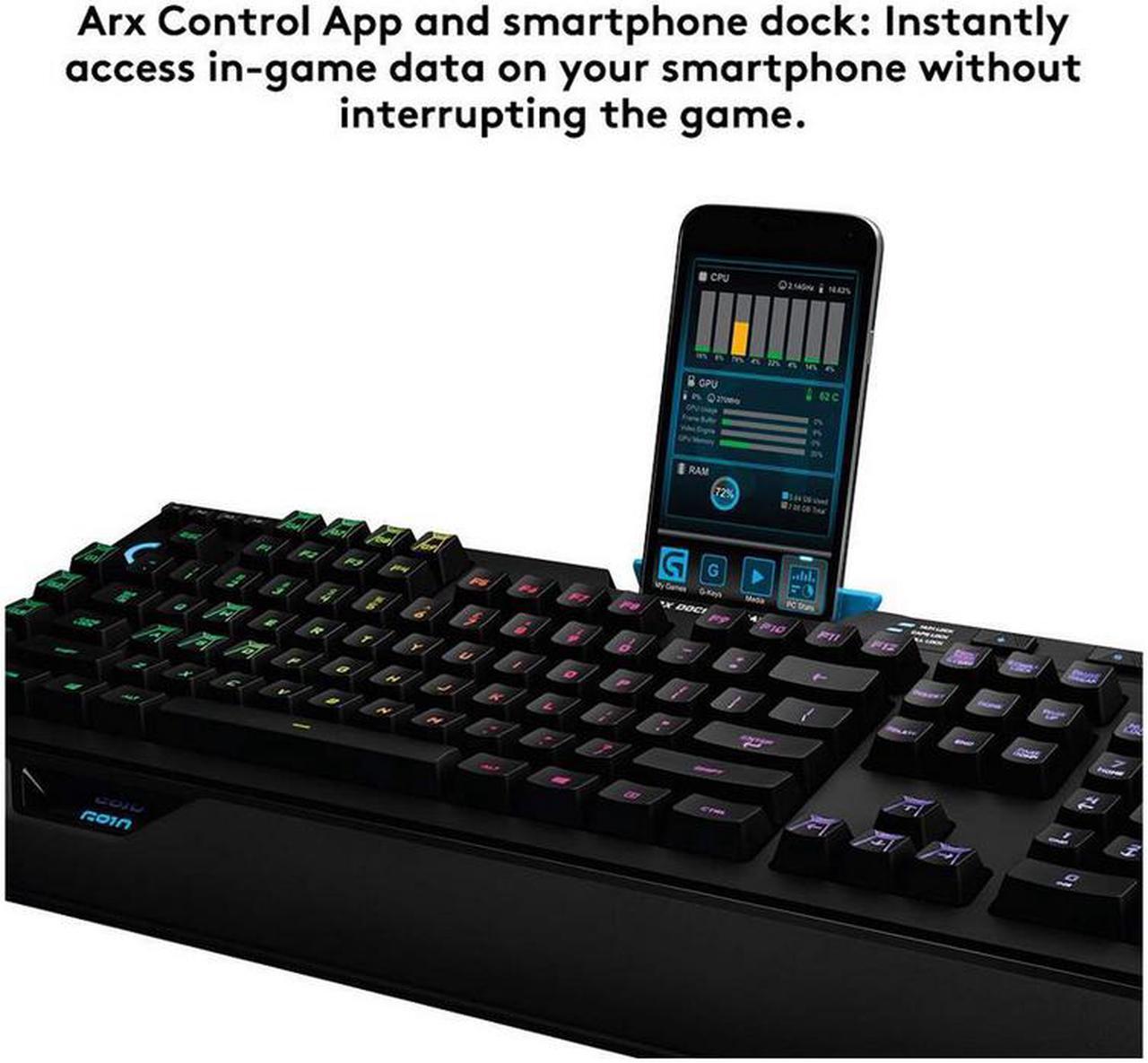 Alt view image 5 of 7 - Logitech G910 Orion Spectrum RGB Mechanical Gaming Keyboard USB 920-008012