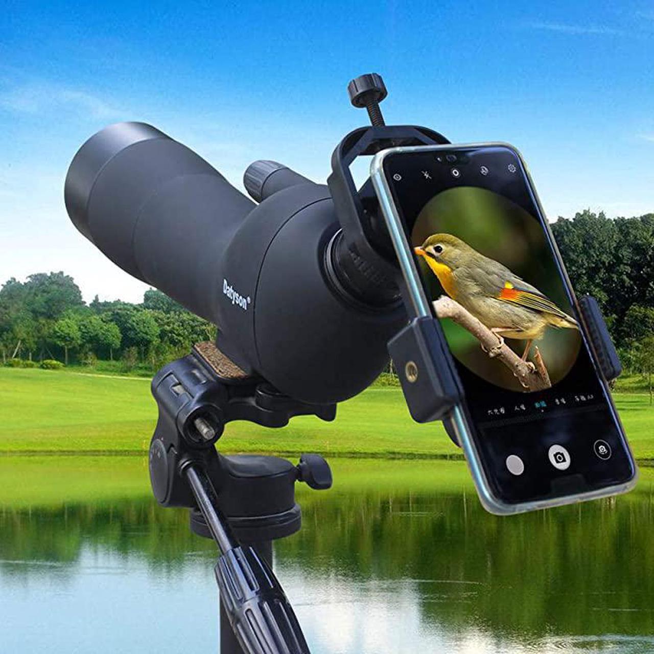 Alt view image 6 of 6 - Cellphone Telescope Adapter Mount, Universal Phone Scope Mount, Work with for Spotting Scope, Telescope, Microscope, Monocular, Binocular, for iPhone, Samsung, HTC, LG and More