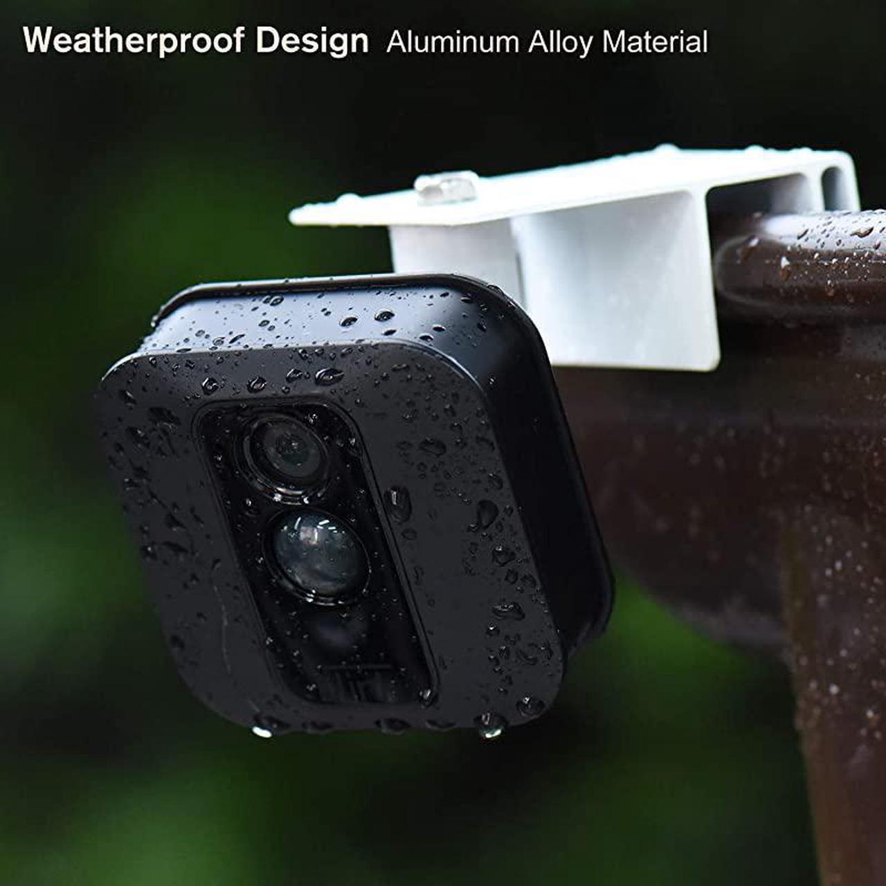 Alt view image 4 of 7 - Version 2Pack Gutter Mount for Blink XT XT2 AllNew Blink Outdoor Camera Sturdy Mount Bracket for Your Blink Camera Weatherproof Aluminum Alloy Material White