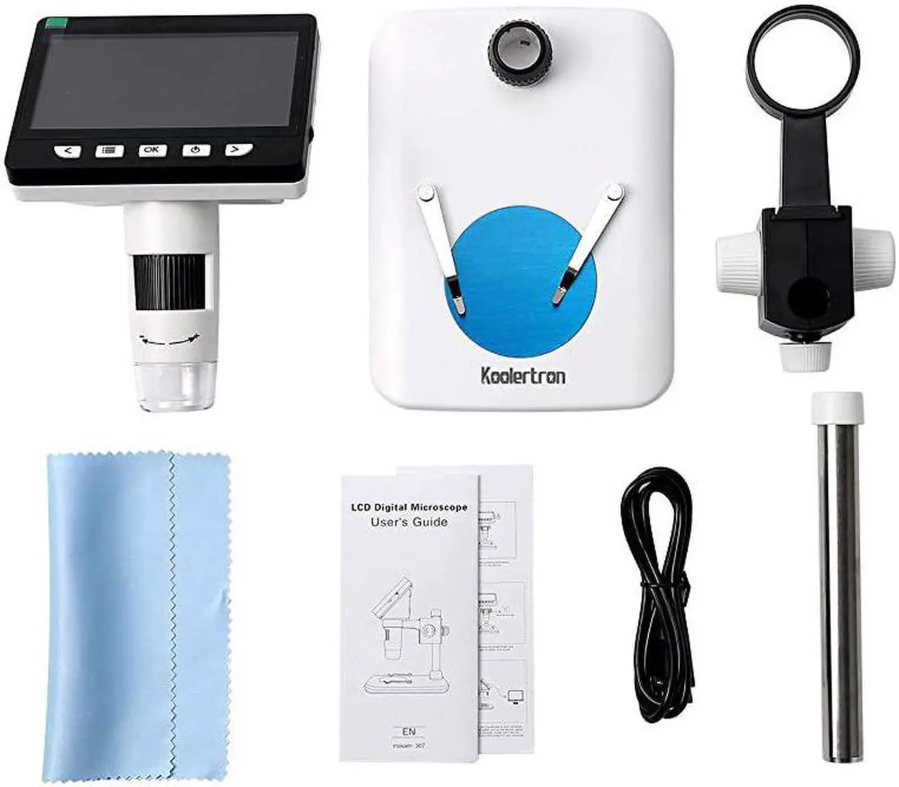 Alt view image 7 of 7 - 43 inch LCD Digital USB Microscope 1080P 50X1000X Magnification Zoom Handheld Endoscope Inspection Camera Video Recorder8 LED Adjustable LightRechargeable Lithium Battery