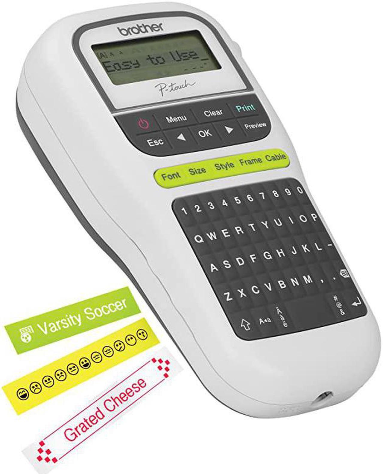 Alt view image 6 of 7 - Ptouch PTH110 Easy Portable Label Maker Lightweight Qwerty Keyboard OneTouch Keys White
