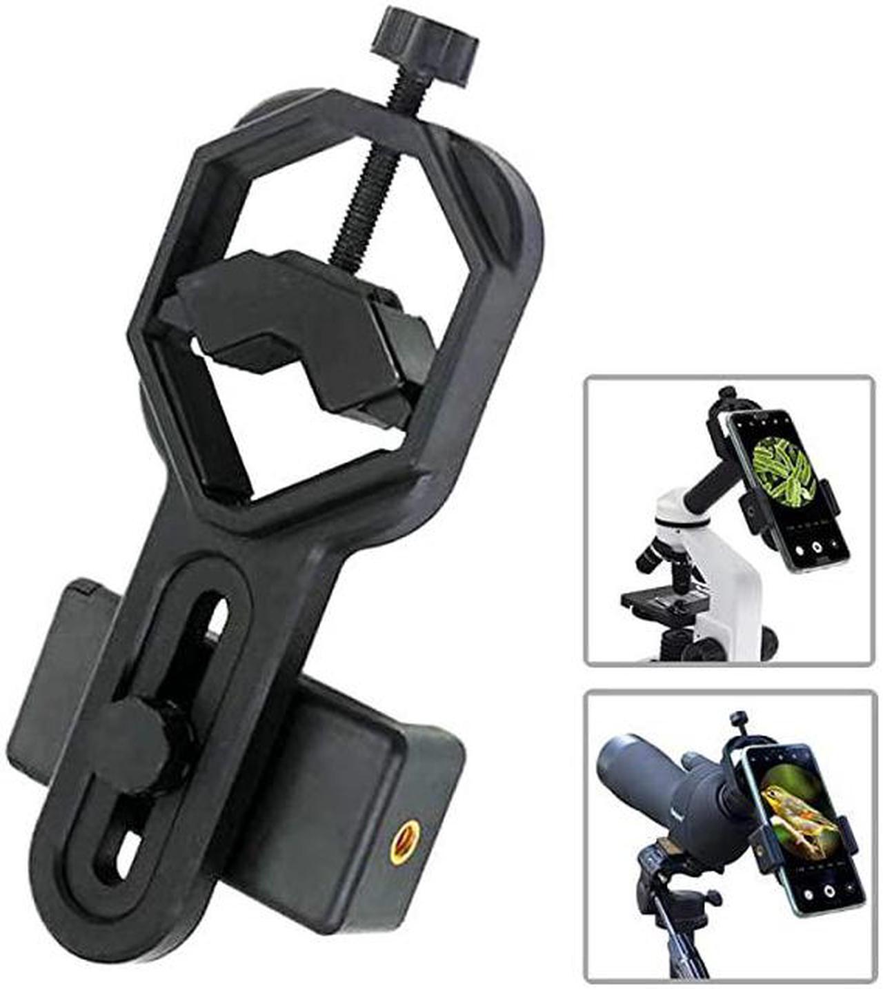 Main image of Cellphone Telescope Adapter Mount, Universal Phone Scope Mount, Work with for Spotting Scope, Telescope, Microscope, Monocular, Binocular, for iPhone, Samsung, HTC, LG and More