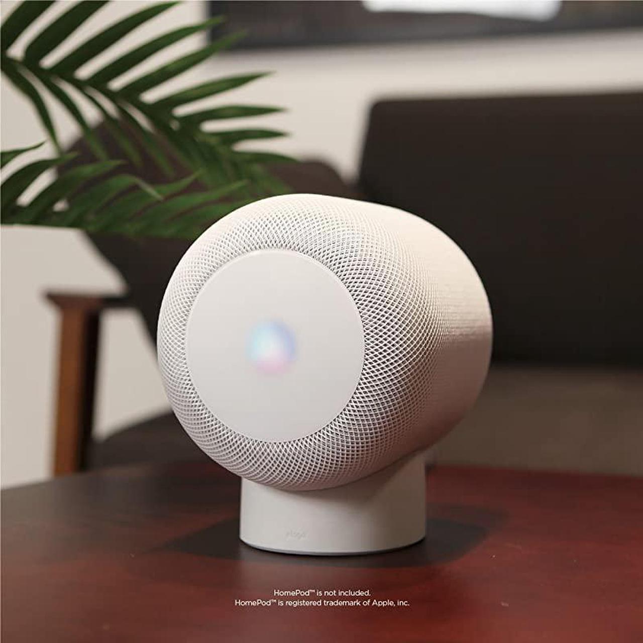 Alt view image 7 of 7 - HomePod Stand Black NonToxic Silicone ScratchFree Proper EQ for Apple HomePod