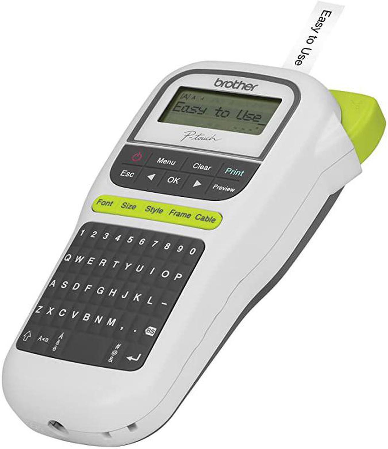 Alt view image 7 of 7 - Ptouch PTH110 Easy Portable Label Maker Lightweight Qwerty Keyboard OneTouch Keys White