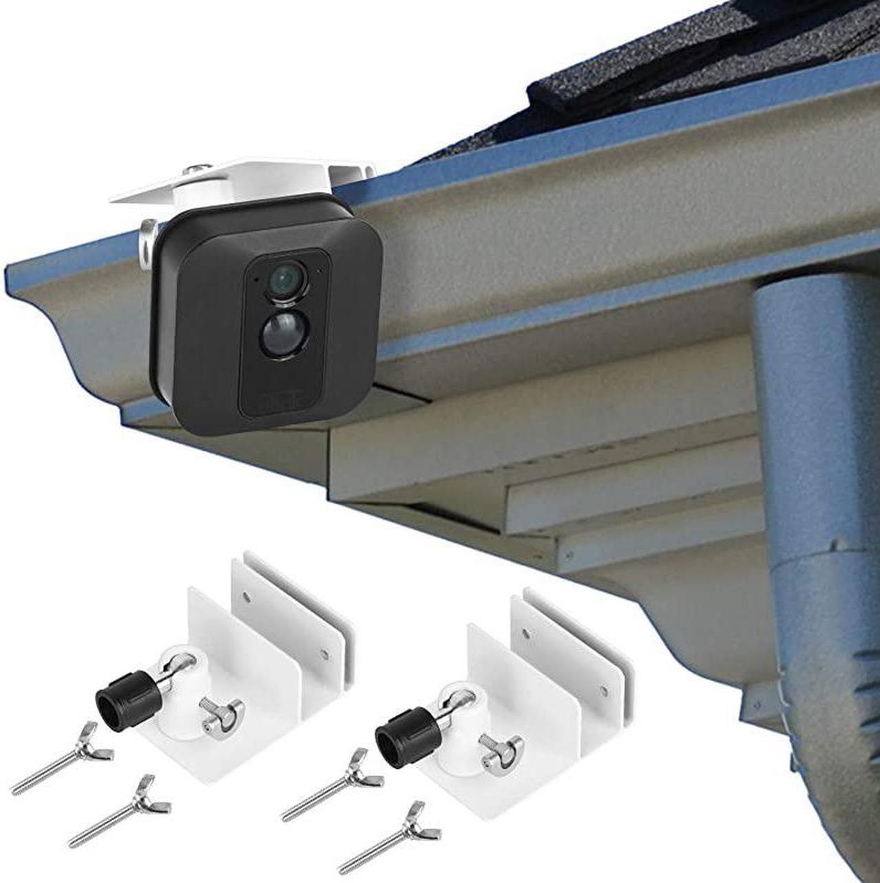 Main image of Version 2Pack Gutter Mount for Blink XT XT2 AllNew Blink Outdoor Camera Sturdy Mount Bracket for Your Blink Camera Weatherproof Aluminum Alloy Material White
