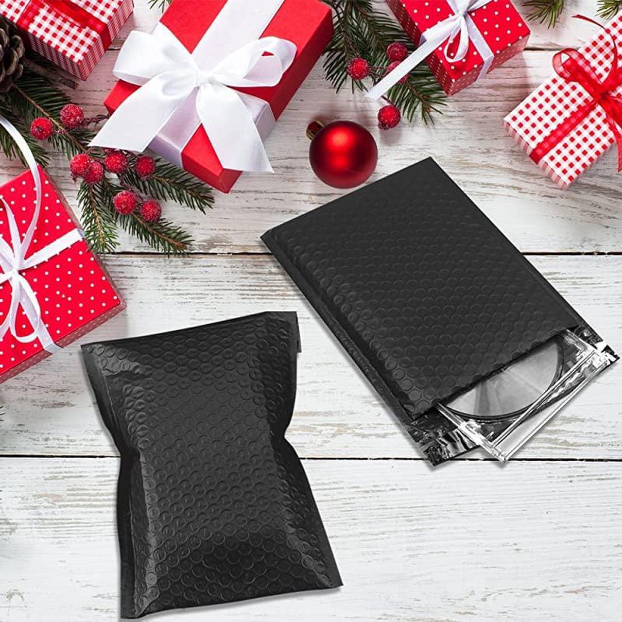 Alt view image 6 of 7 - 6x10 Inch Black Poly Bubble Mailers Padded Envelopes Shipping Bags 50pcs