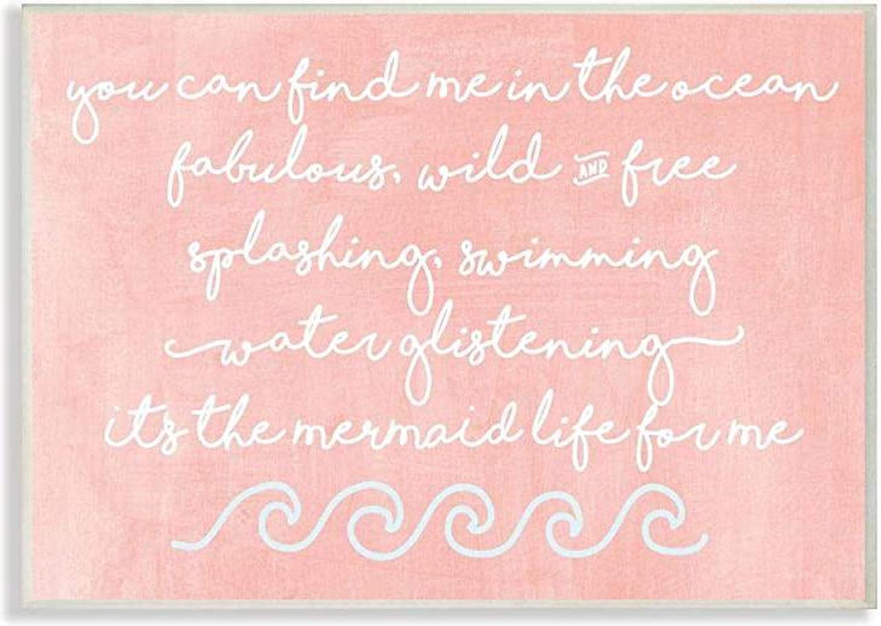 Main image of Mermaid Life Inspiration Wall Plaque 10x15 Design By Artist Erica Billups