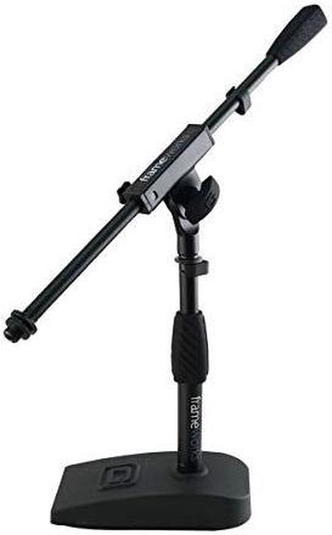 Main image of Short Weighted Base Microphone Stand with Soft Grip Twist Clutch Boom arm and both 38 and 58 Mounts Base Dimensions 45 X 8 GFWMIC0821