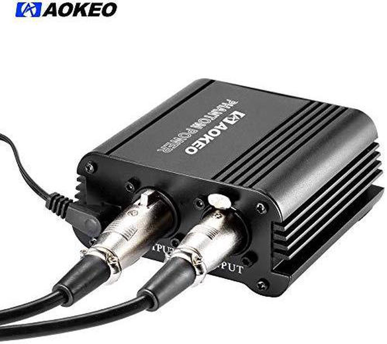 Alt view image 3 of 6 - 1Channel 48V Phantom Power Supply with Adapter BONUS+XLR 3 Pin Microphone Cable for Any Condenser Microphone Music Recording Equipment
