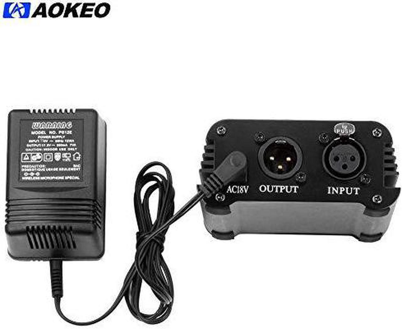 Alt view image 2 of 6 - 1Channel 48V Phantom Power Supply with Adapter BONUS+XLR 3 Pin Microphone Cable for Any Condenser Microphone Music Recording Equipment