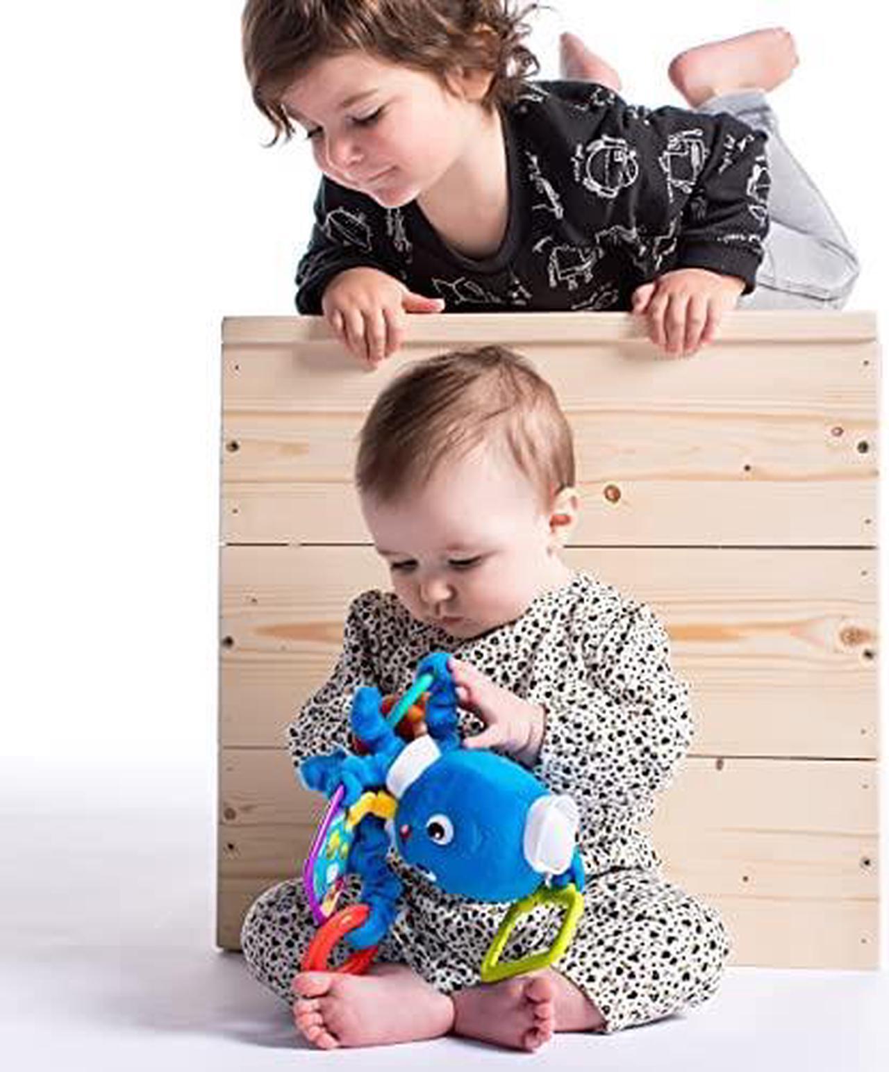 Alt view image 4 of 5 - Activity Arms Octopus TakeAlong Plush Toy Ages Newborn +