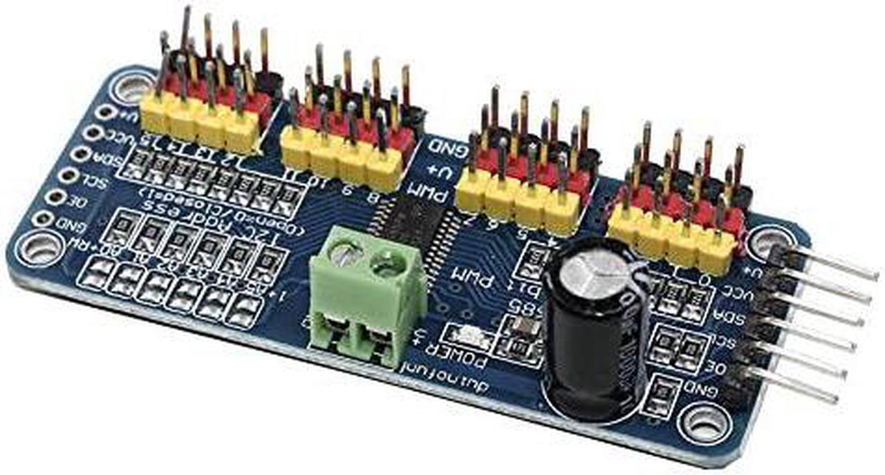 Alt view image 7 of 7 - 5pcs SG90 9G Micro Servo Motor with PCA9685 16 Channel 12 Bit PWM Servo Motor Driver IIC Module for Arduino Raspberry Pi RC Robot Arm Helicopter Airplane Remote Control