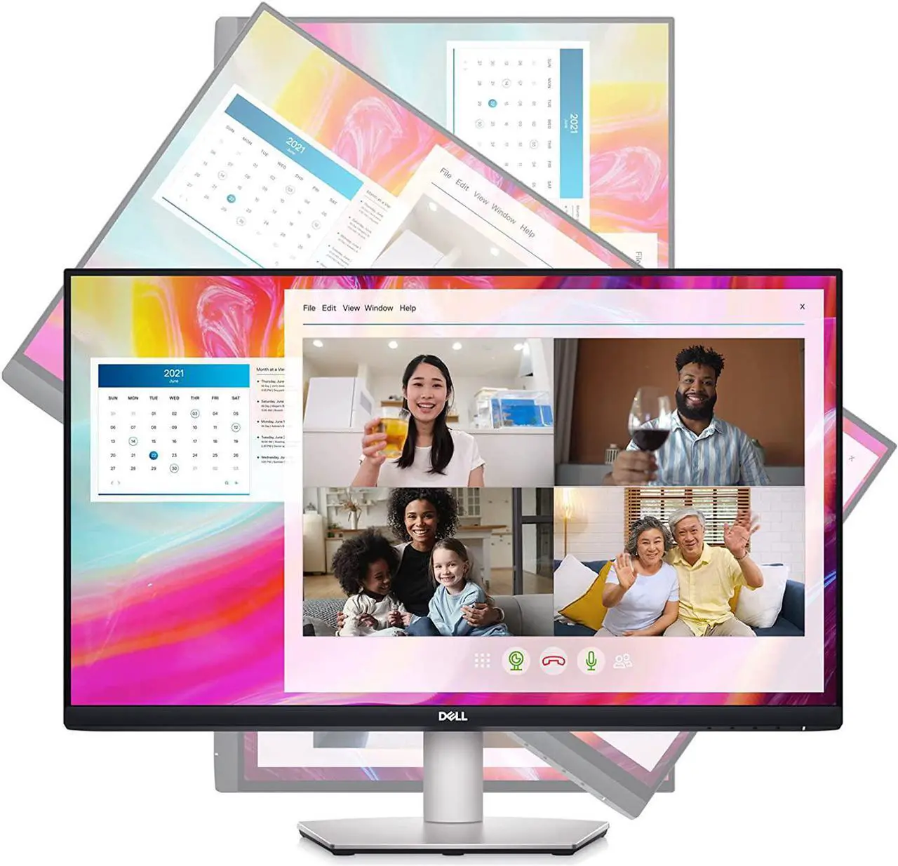 Alt view image 2 of 19 - Dell S2722DZ 27" WQHD Edge WLED LCD Monitor - 16:9 - Black, Silver - 27" Class - In-plane Switching (IPS) Technology - 2560 x 1440 - 16.7 Million Colors - Adaptive Sync/FreeSync - 350 Nit -
