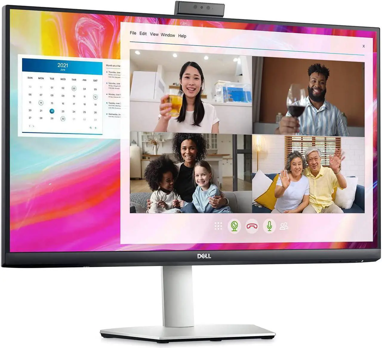 Alt view image 4 of 19 - Dell S2722DZ 27" WQHD Edge WLED LCD Monitor - 16:9 - Black, Silver - 27" Class - In-plane Switching (IPS) Technology - 2560 x 1440 - 16.7 Million Colors - Adaptive Sync/FreeSync - 350 Nit -